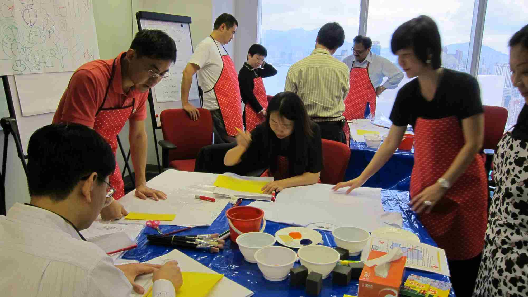 creative team building utilising AI